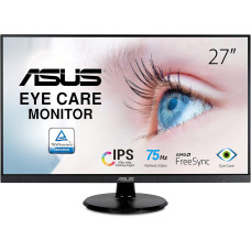 ASUS 27” 1080P Monitor (VA27DQ) - Full HD, IPS, 75Hz, Speakers, Adaptive-sync/FreeSync™, Low Blue Light, Flicker Free,